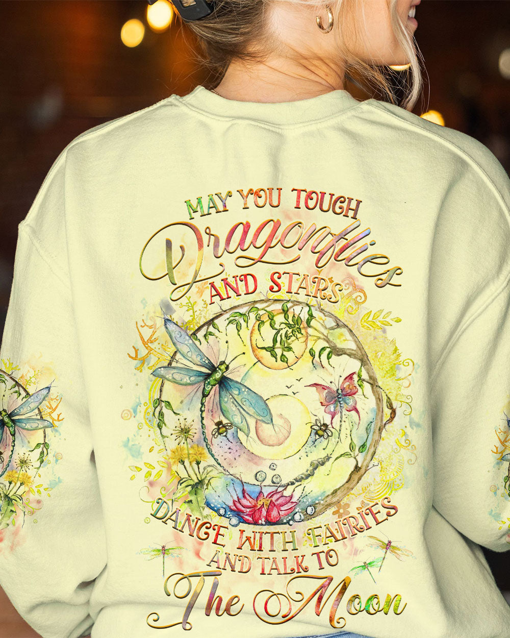MAY YOU TOUCH DRAGONFLIES AND STARS ALL OVER PRINT - YHHG1309234