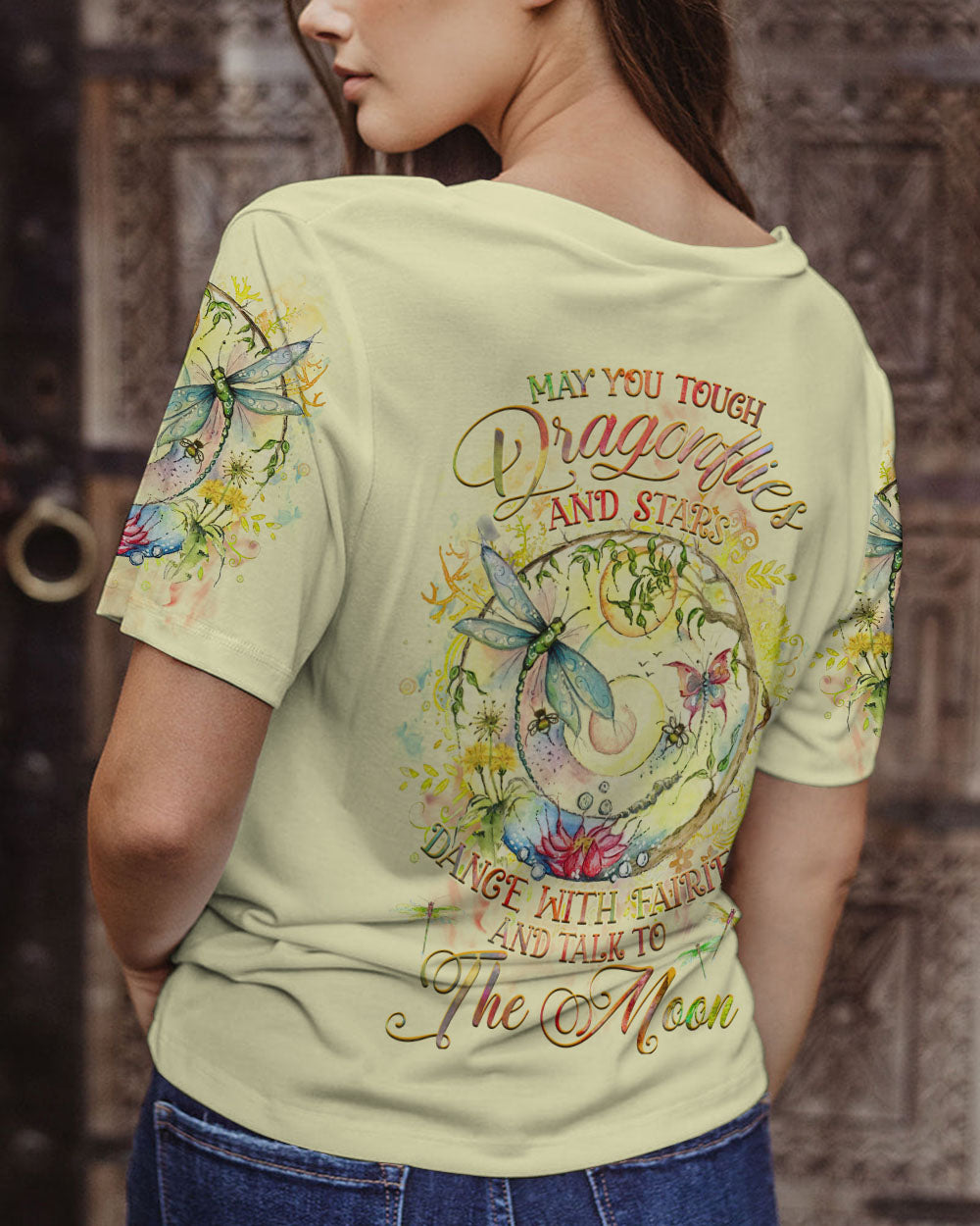 MAY YOU TOUCH DRAGONFLIES AND STARS ALL OVER PRINT - YHHG1309234