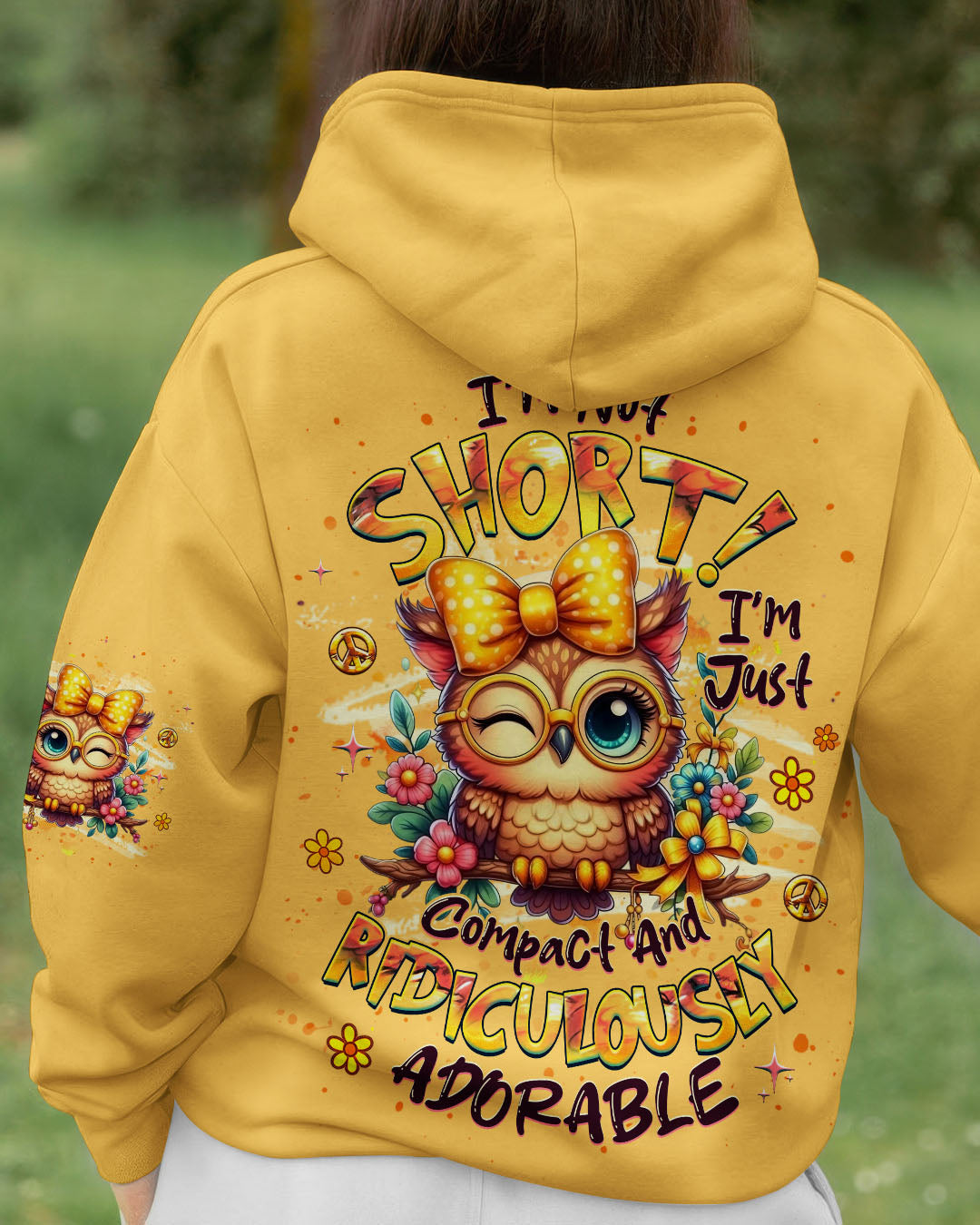 I'M NOT SHORT OWL HIPPIE ALL OVER PRINT - YHHG1310251