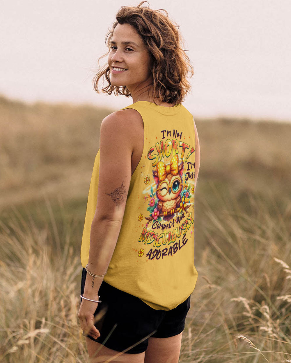 I'M NOT SHORT OWL HIPPIE ALL OVER PRINT - YHHG1310251