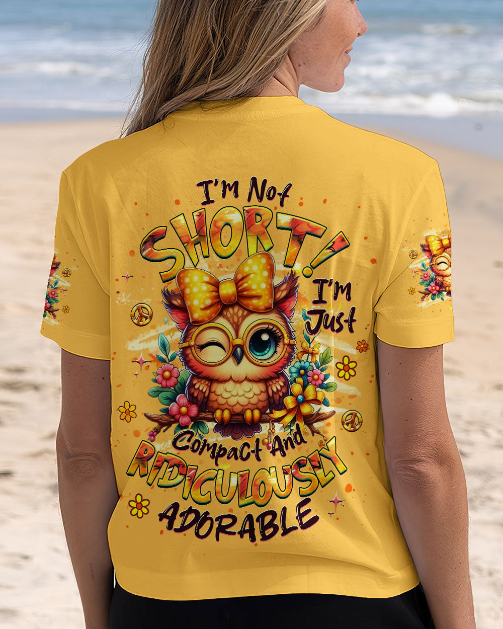 I'M NOT SHORT OWL HIPPIE ALL OVER PRINT - YHHG1310251