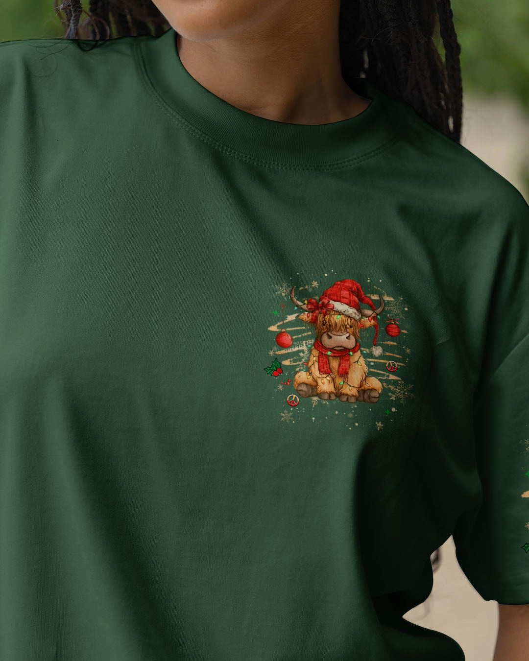 I'M FINE EVERYTHING IS FINE CHRISTMAS COW ALL OVER PRINT - YHHG1311251