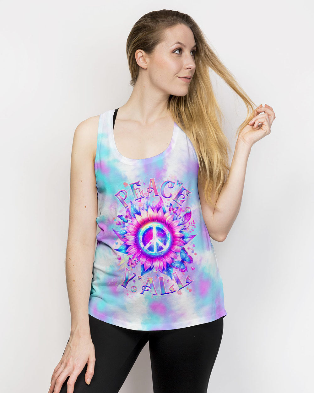 PEACE Y'ALL ALL OVER PRINT - YHHG1405241
