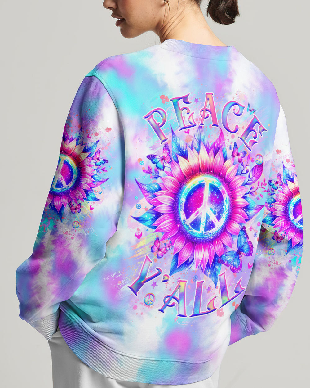 PEACE Y'ALL ALL OVER PRINT - YHHG1405241
