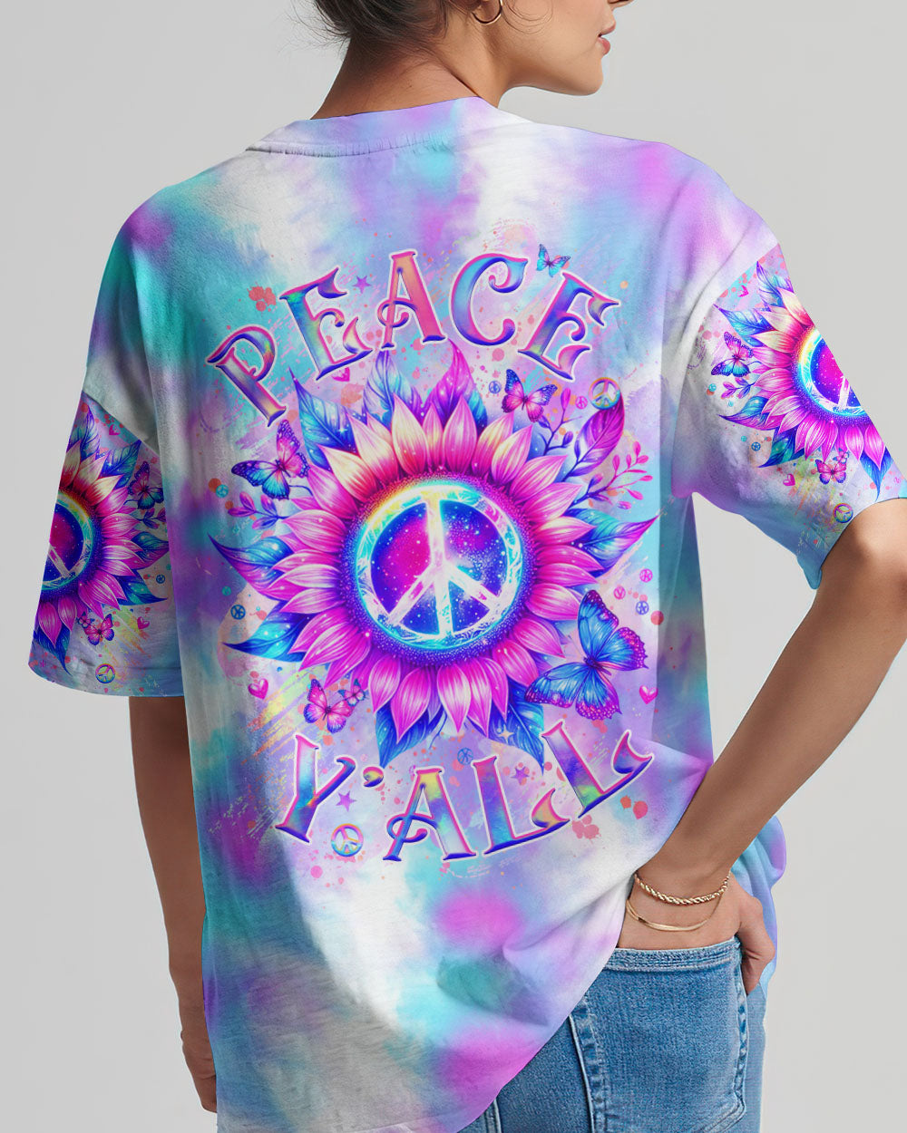 PEACE Y'ALL ALL OVER PRINT - YHHG1405241