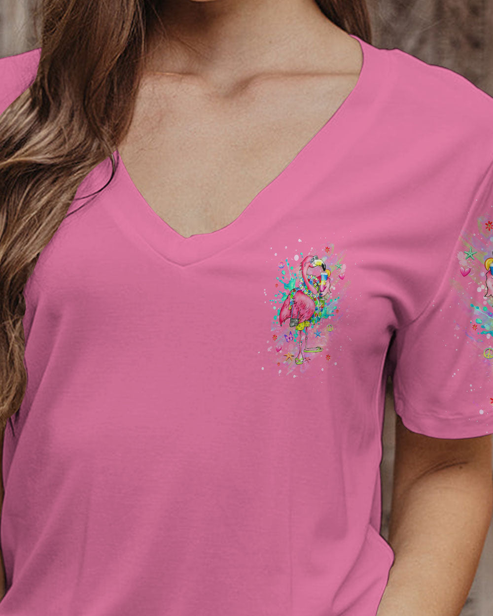 PRETTY IN PINK FLAMINGO ALL OVER PRINT - YHHG1406244