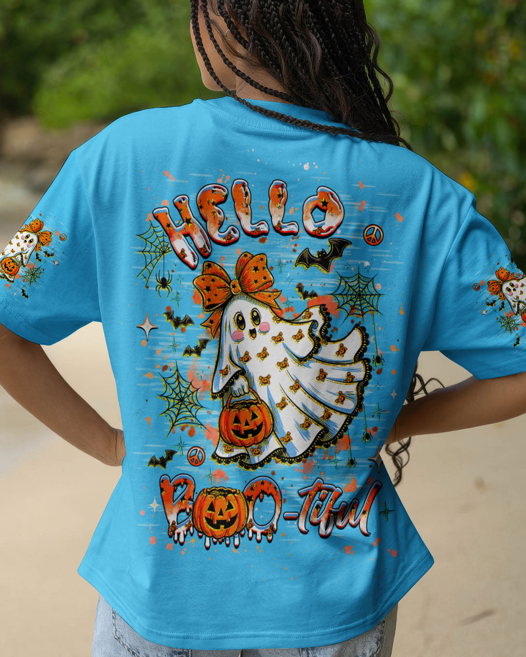 HELLO BOOTIFUL HALLOWEEN ALL OVER PRINT - YHHG1408252