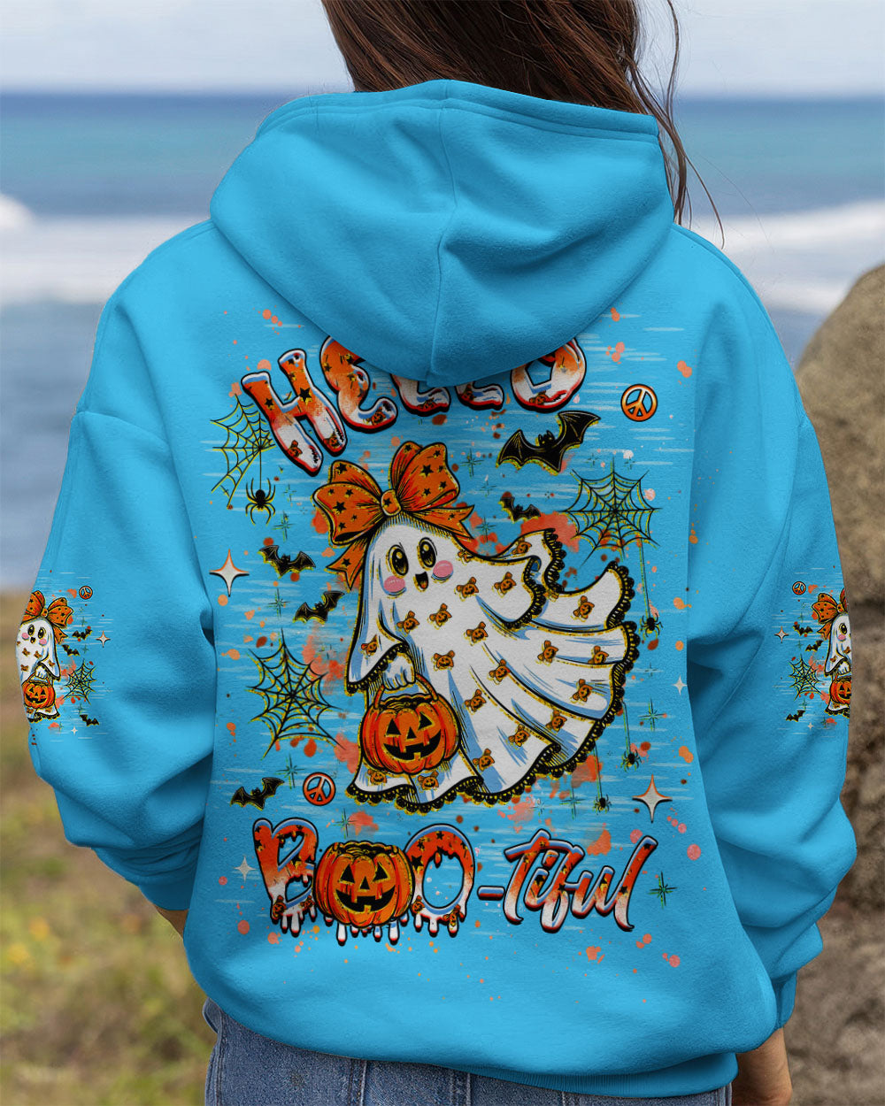 HELLO BOOTIFUL HALLOWEEN ALL OVER PRINT - YHHG1408252