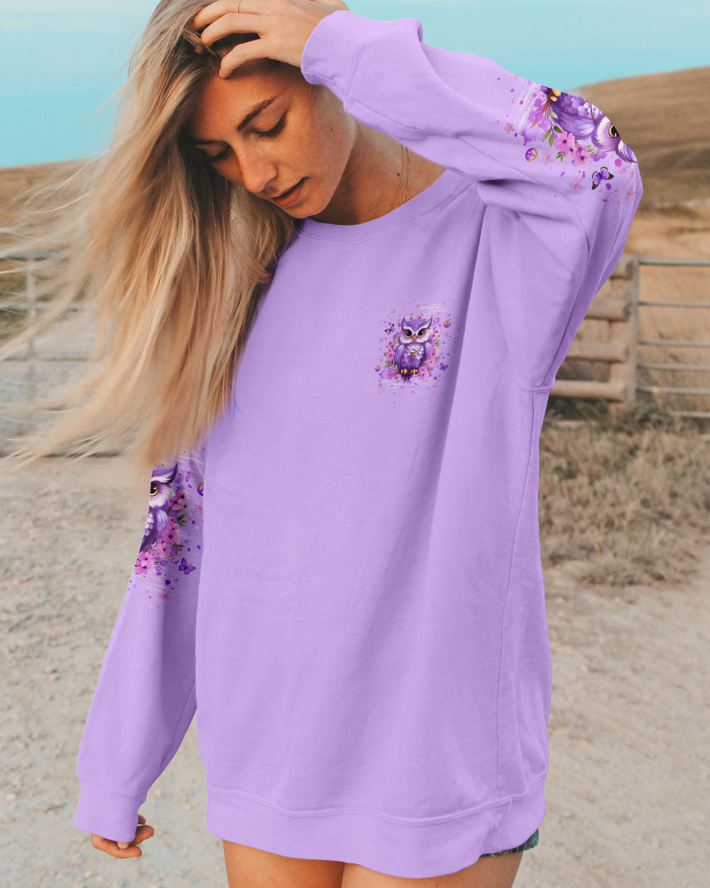 WHISPER WORDS OF WISDOM LET IT BE OWL ALL OVER PRINT - YHHG1410251
