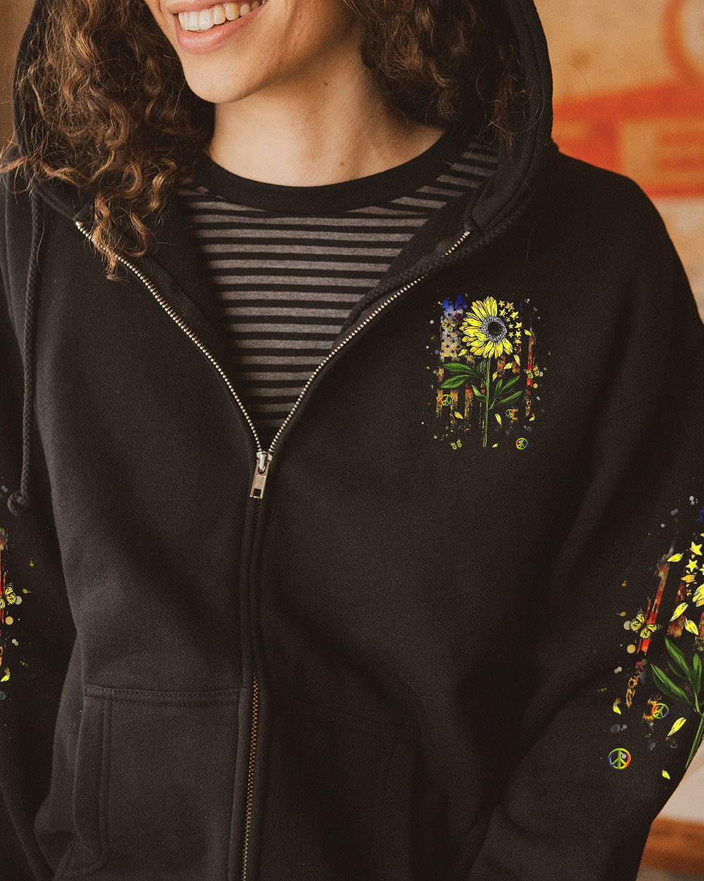 HIPPIE SOUL SUNFLOWER ALL OVER PRINT - YHHG1411244