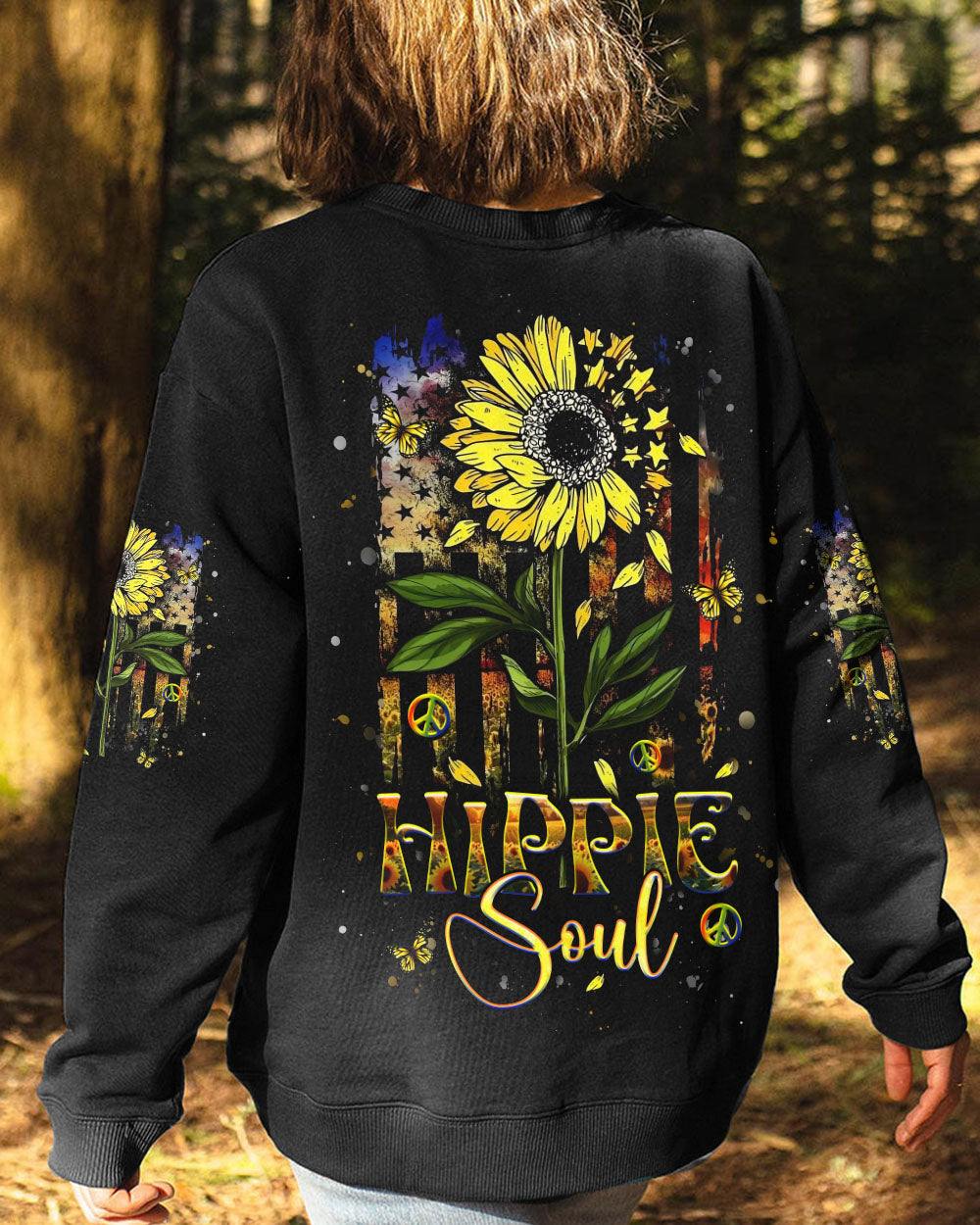 HIPPIE SOUL SUNFLOWER ALL OVER PRINT - YHHG1411244