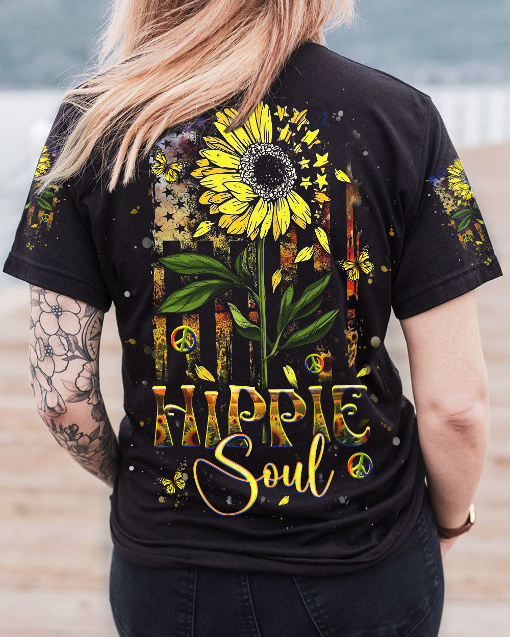 HIPPIE SOUL SUNFLOWER ALL OVER PRINT - YHHG1411244
