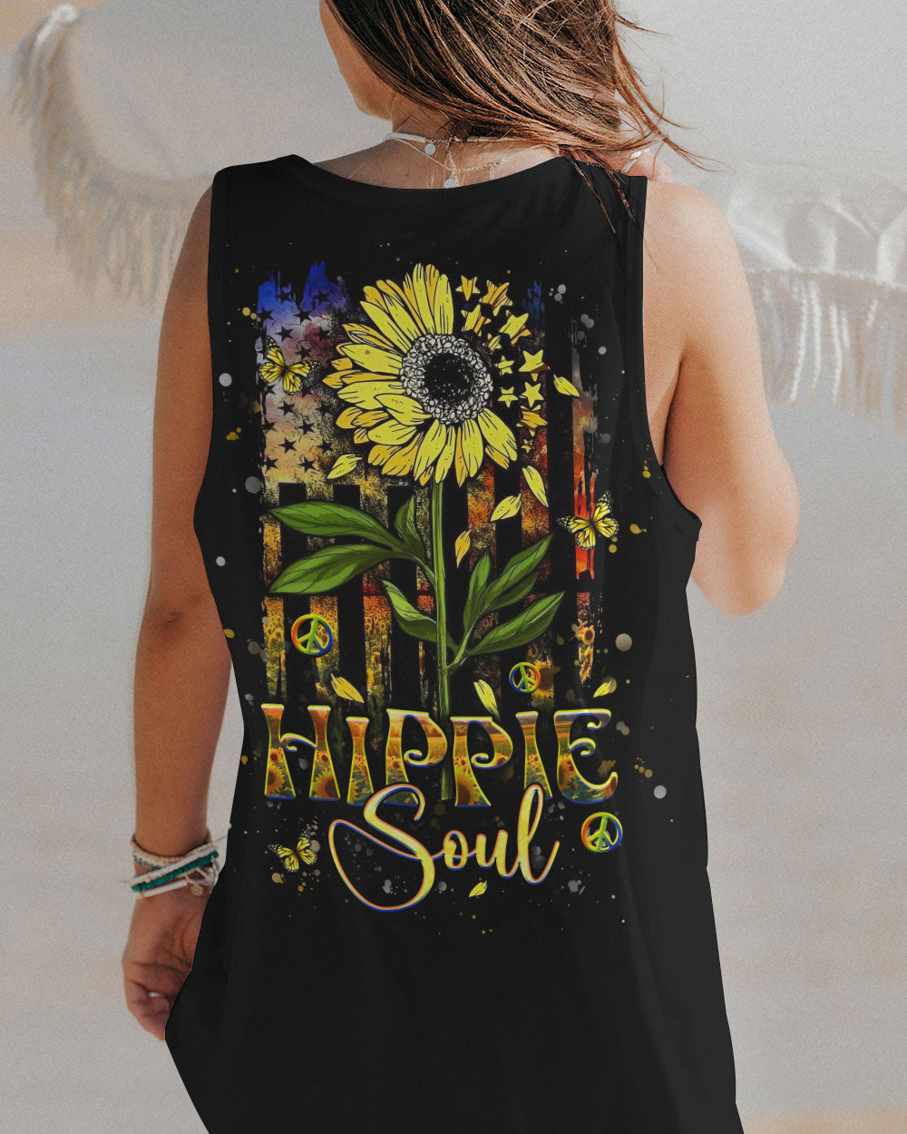 HIPPIE SOUL SUNFLOWER ALL OVER PRINT - YHHG1411244