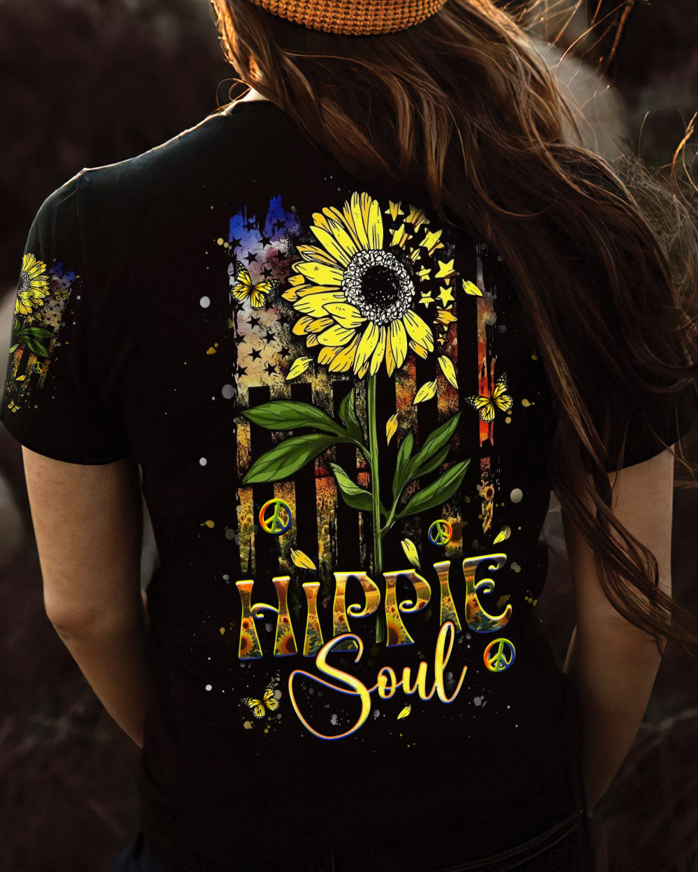 HIPPIE SOUL SUNFLOWER ALL OVER PRINT - YHHG1411244