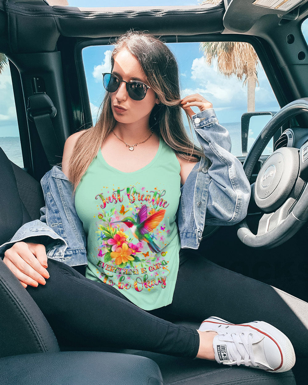 JUST BREATHE BUTTERFLY ALL OVER PRINT - YHHG1507251
