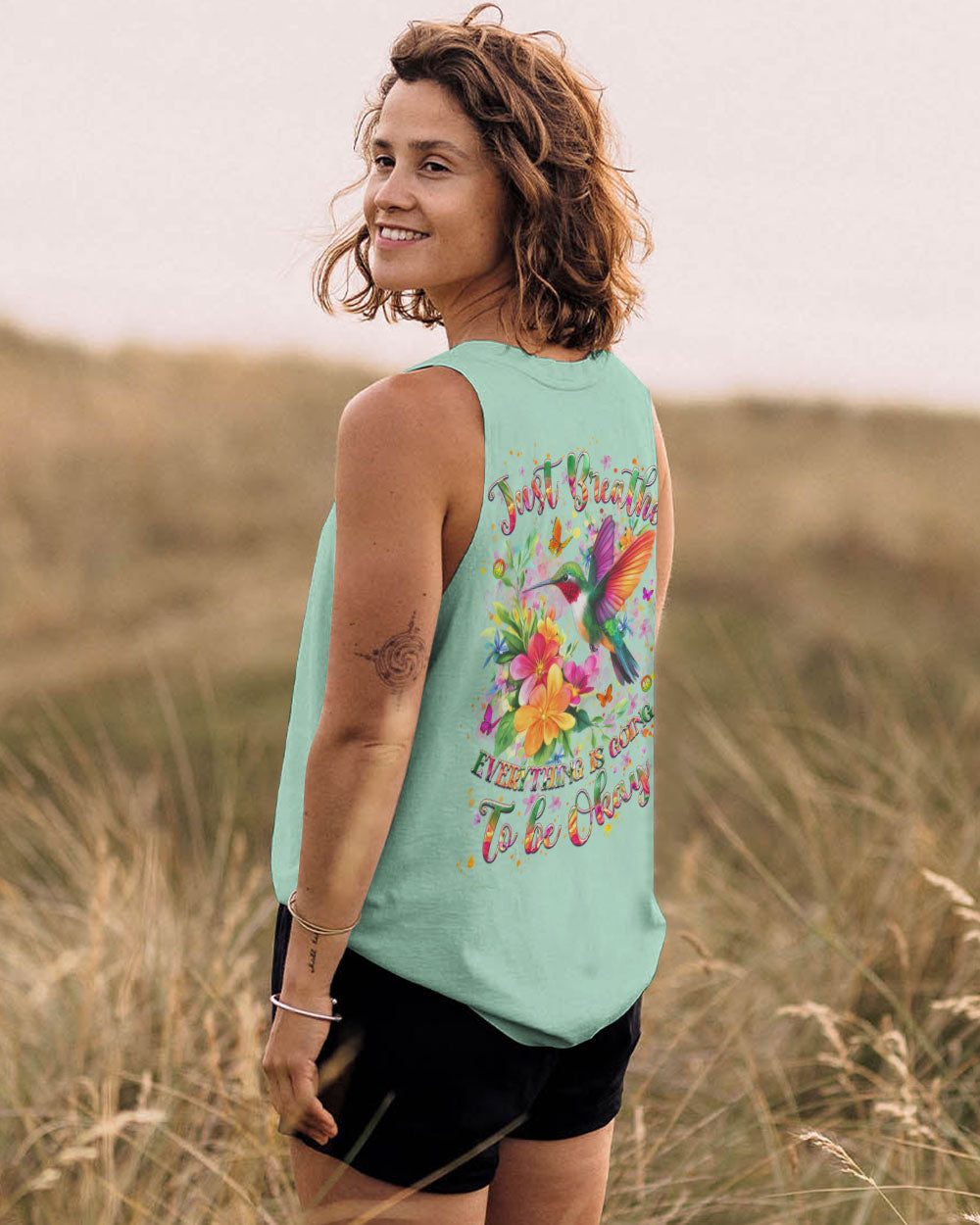 JUST BREATHE BUTTERFLY ALL OVER PRINT - YHHG1507251