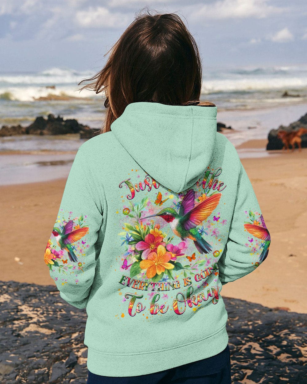 JUST BREATHE BUTTERFLY ALL OVER PRINT - YHHG1507251