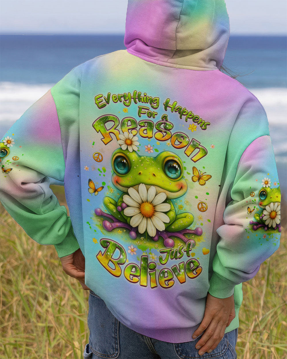 JUST BELIEVE FROG ALL OVER PRINT - YHHG1510252