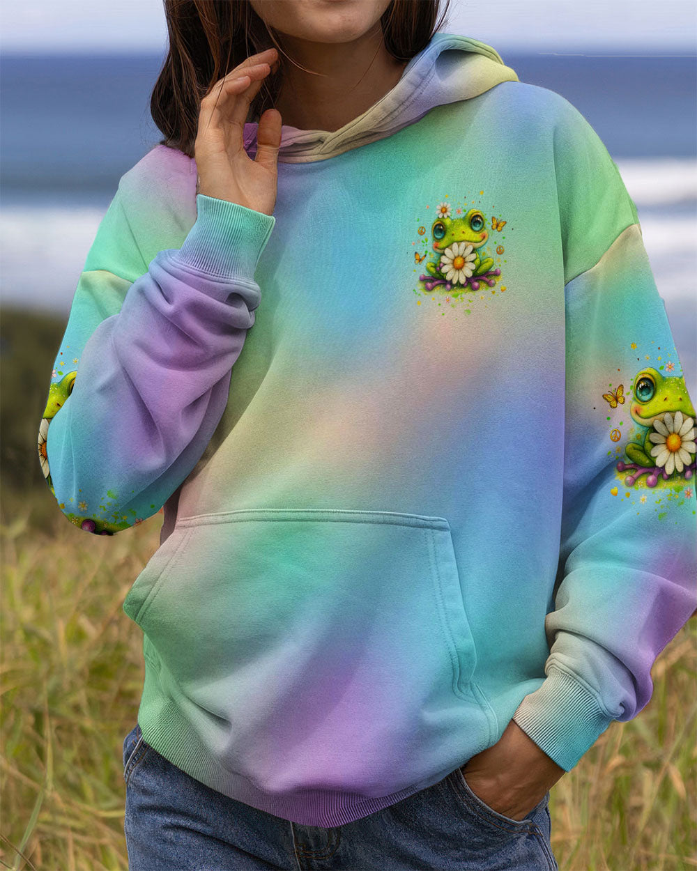 JUST BELIEVE FROG ALL OVER PRINT - YHHG1510252