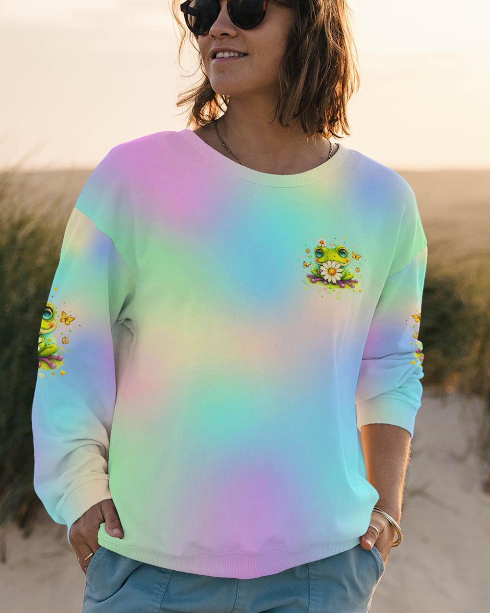JUST BELIEVE FROG ALL OVER PRINT - YHHG1510252