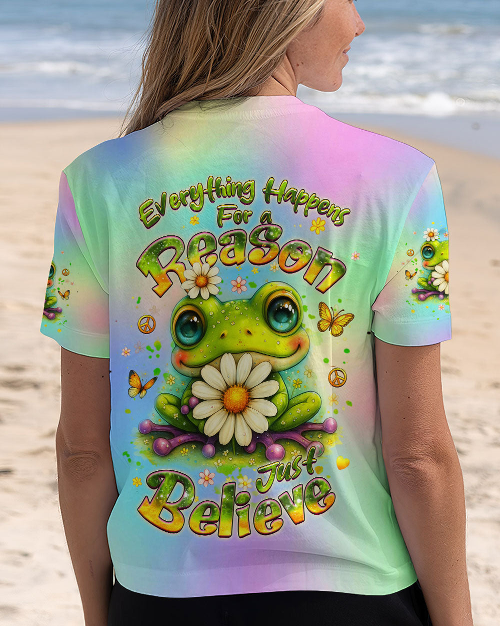 JUST BELIEVE FROG ALL OVER PRINT - YHHG1510252