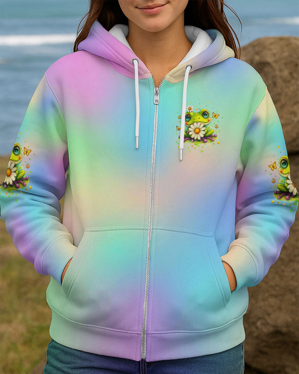 JUST BELIEVE FROG ALL OVER PRINT - YHHG1510252