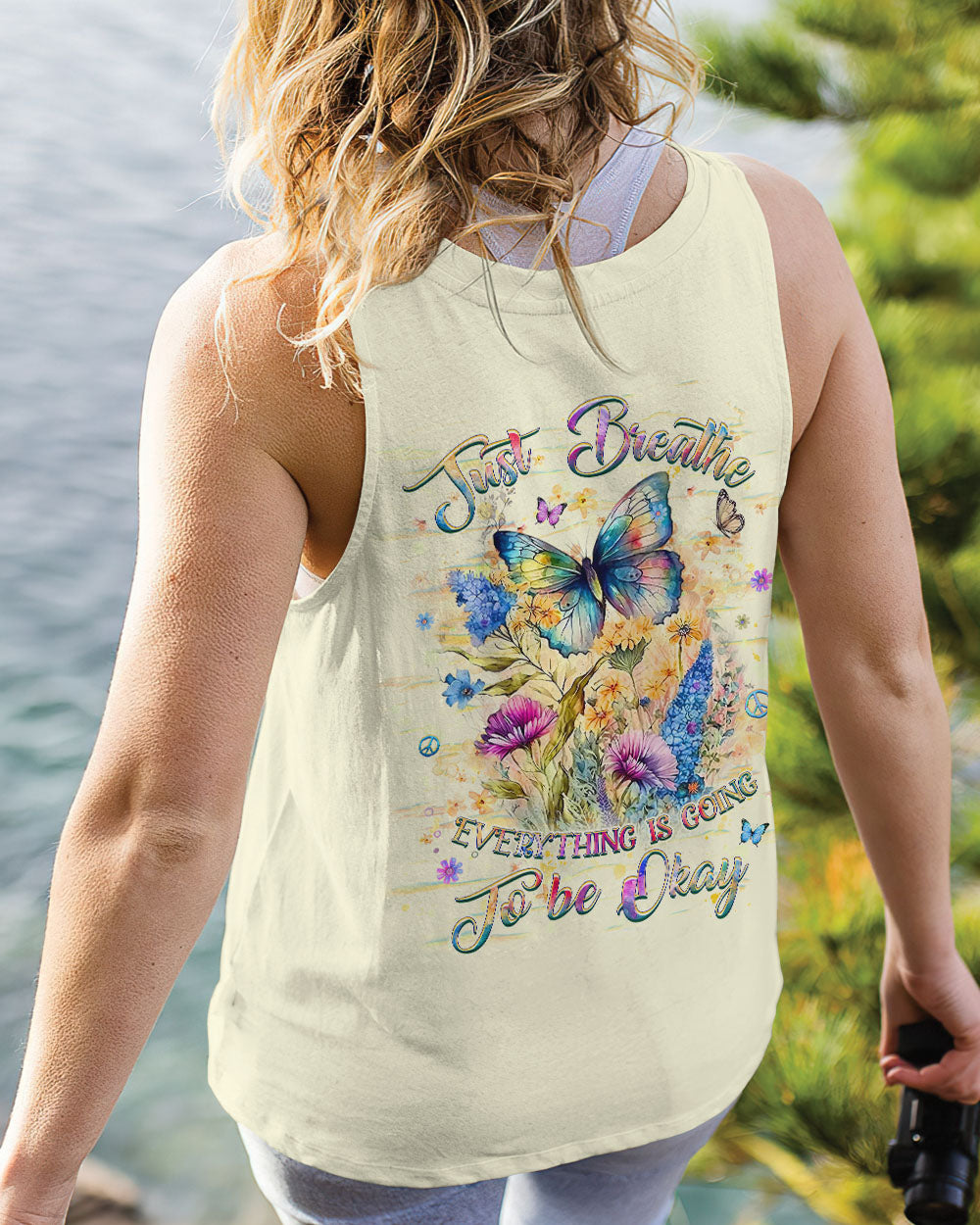 JUST BREATHE BUTTERFLY ALL OVER PRINT - YHHG1601252