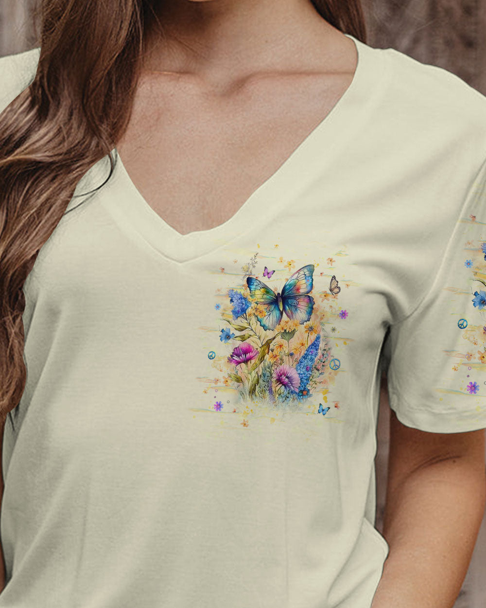 JUST BREATHE BUTTERFLY ALL OVER PRINT - YHHG1601252
