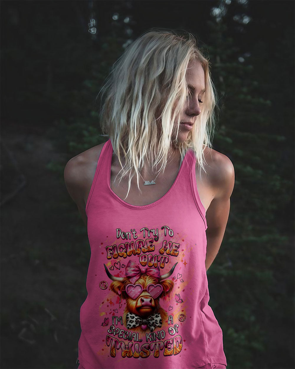 DON'T TRY TO FIGURE ME OUT HEIFER ALL OVER PRINT - YHHG1609252