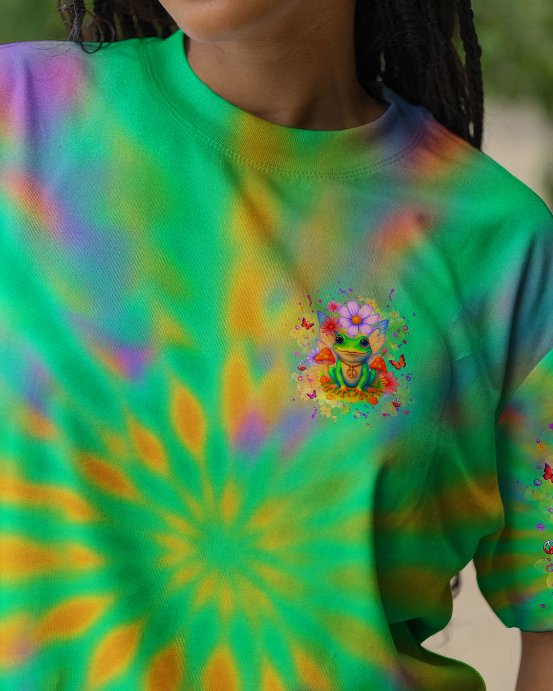 BE YOU THE WORLD WILL ADJUST FROG ALL OVER PRINT - YHHG1704253