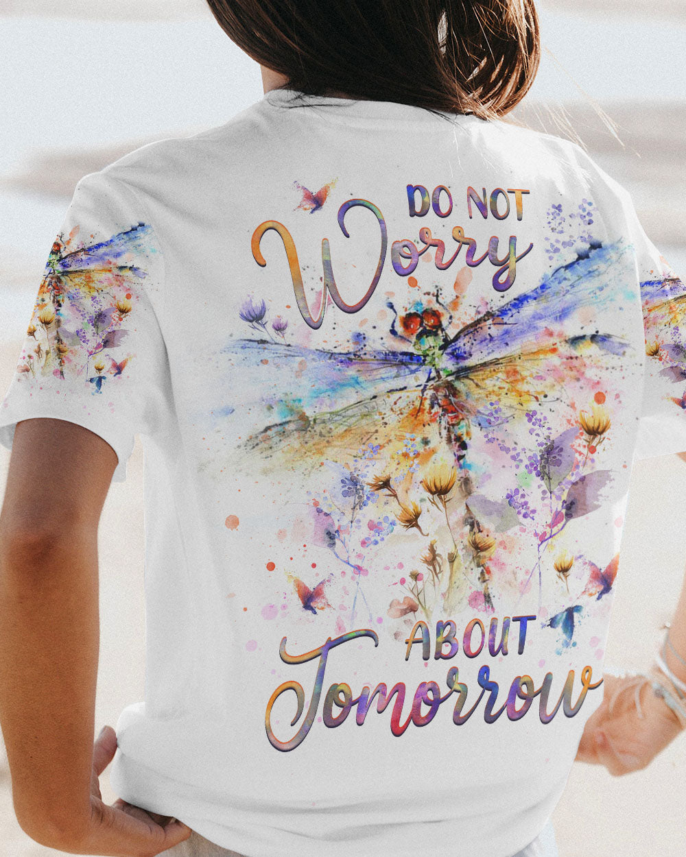 DO NOT WORRY ABOUT TOMORROW ALL OVER PRINT - YHHG1707231