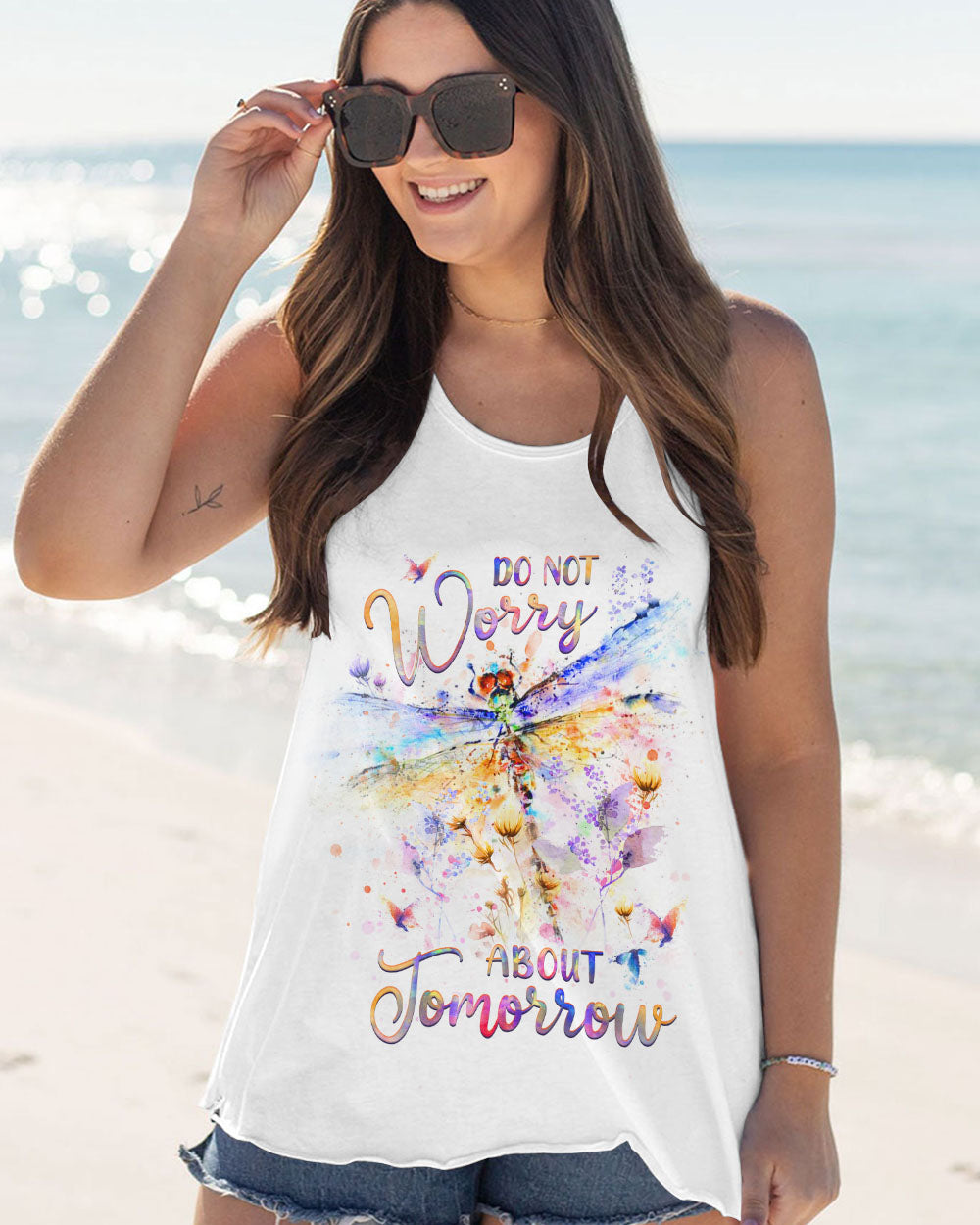 DO NOT WORRY ABOUT TOMORROW ALL OVER PRINT - YHHG1707231