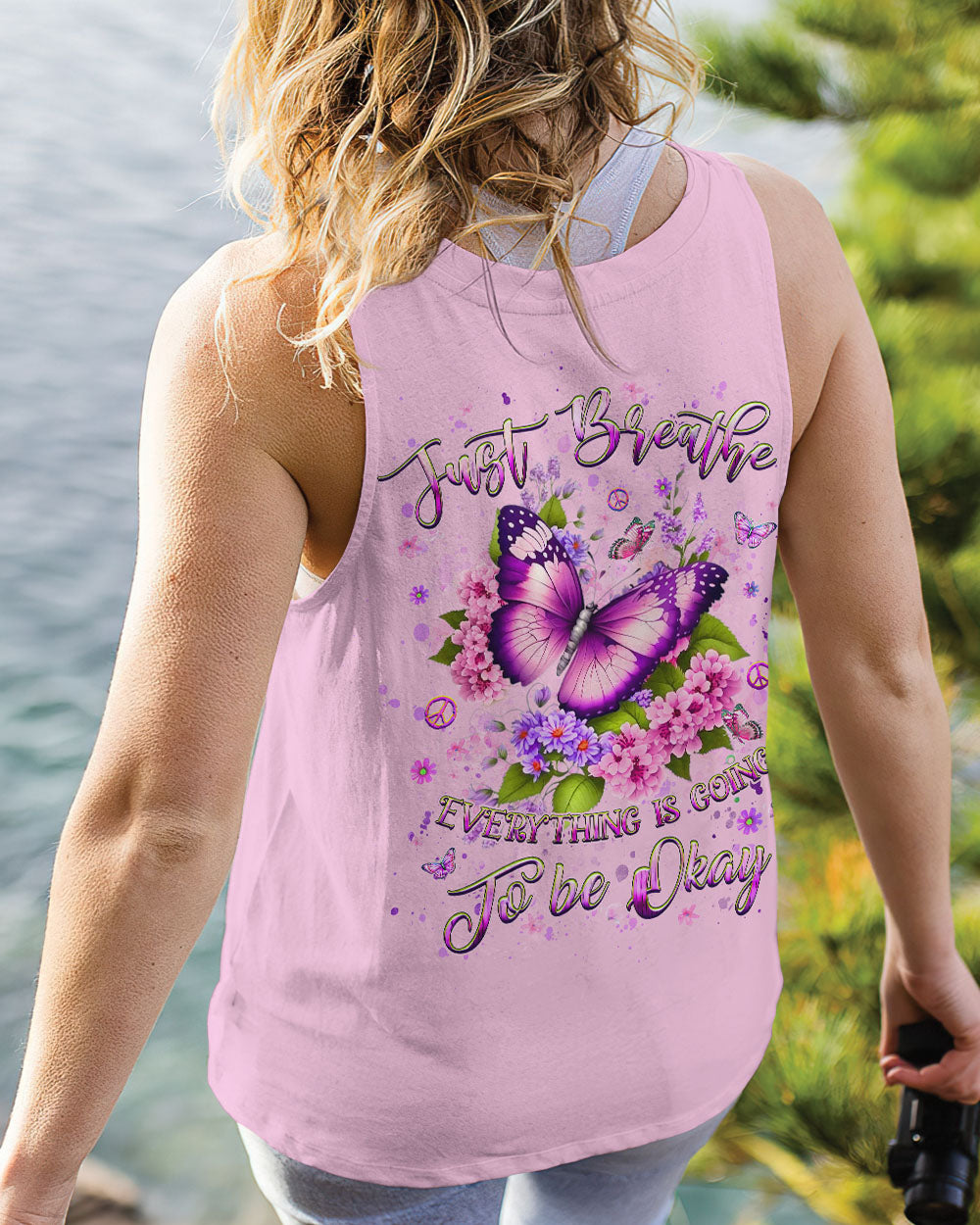 JUST BREATHE BUTTERFLY ALL OVER PRINT - YHHG1710243
