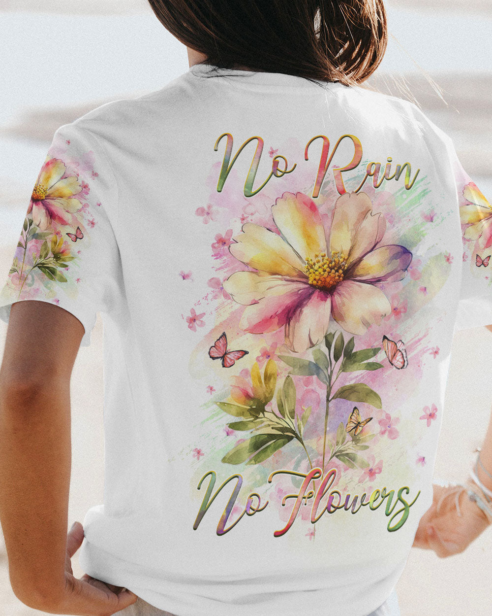 NO RAIN NO FLOWERS ALL OVER PRINT - YHHG1807231