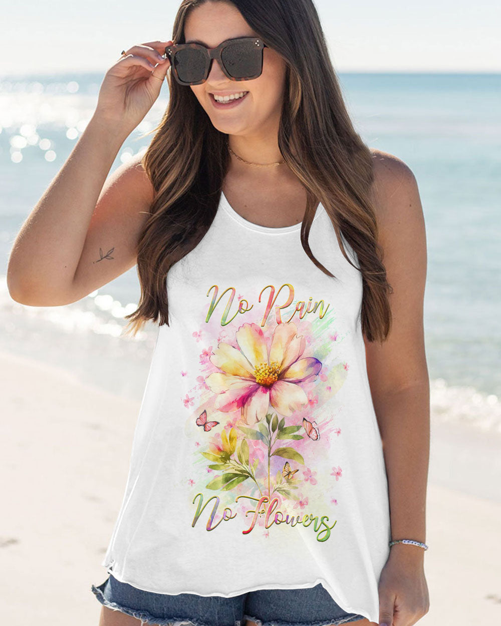 NO RAIN NO FLOWERS ALL OVER PRINT - YHHG1807231