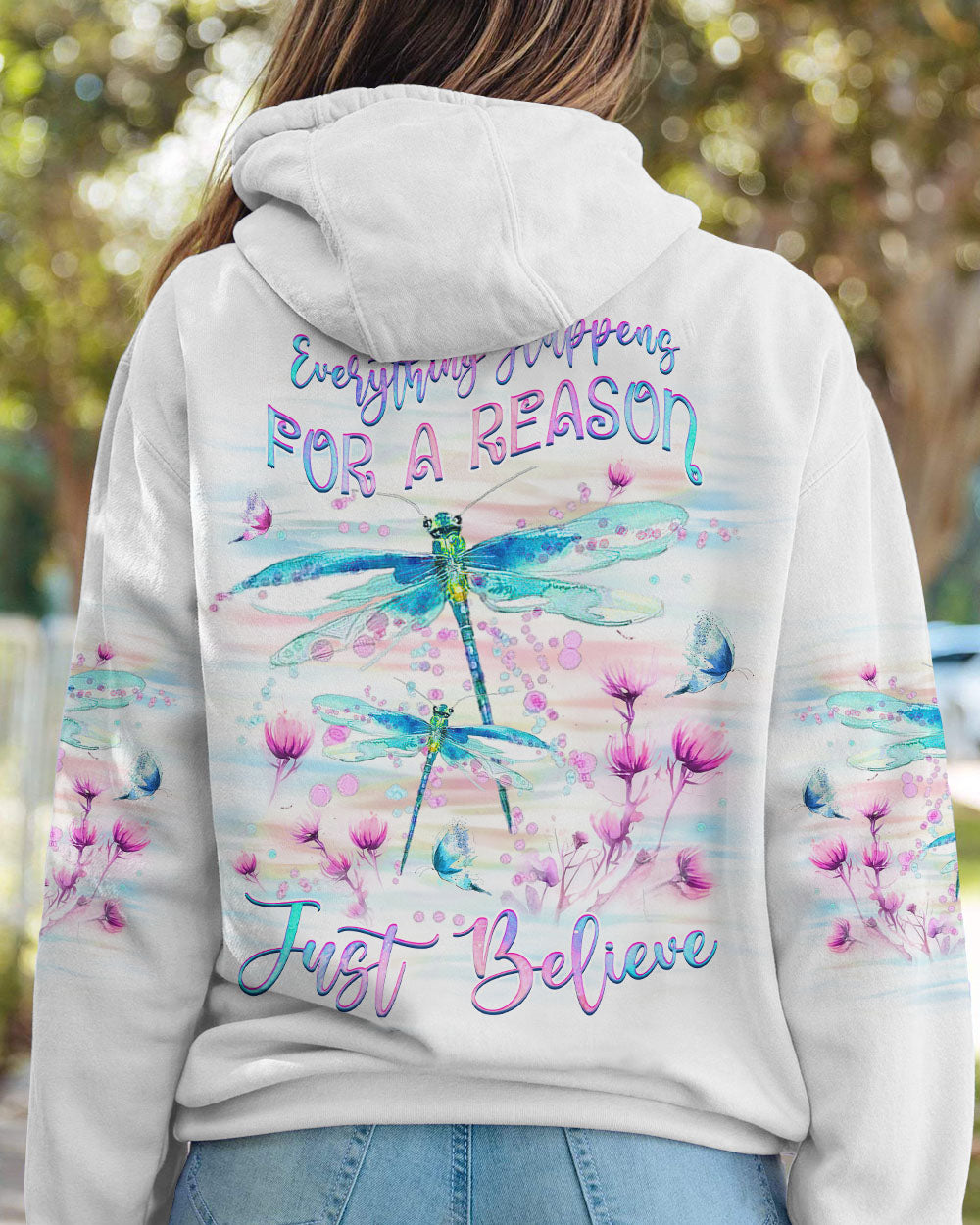 JUST BELIEVE DRAGONFLY ALL OVER PRINT - YHHG1808234