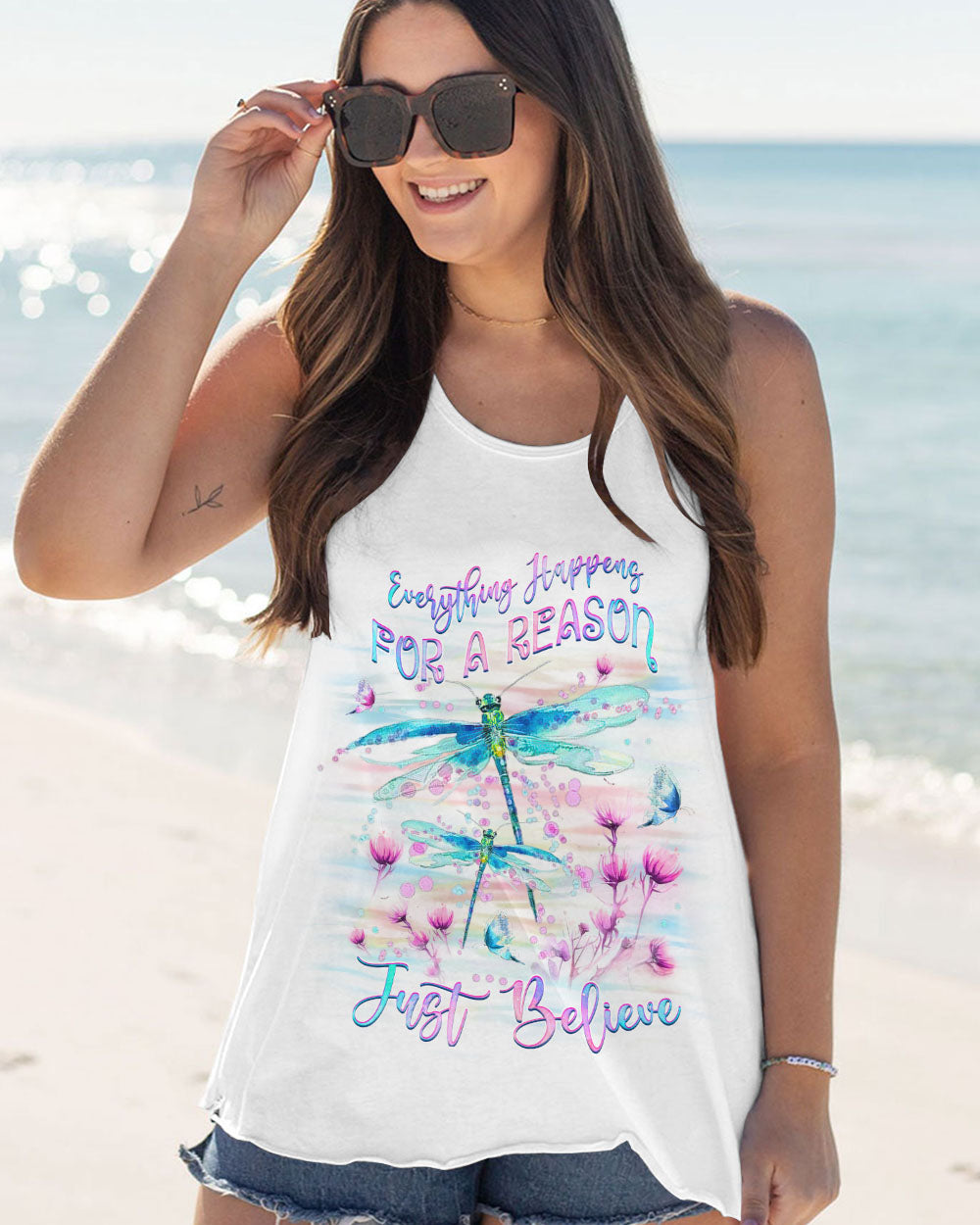 JUST BELIEVE DRAGONFLY ALL OVER PRINT - YHHG1808234