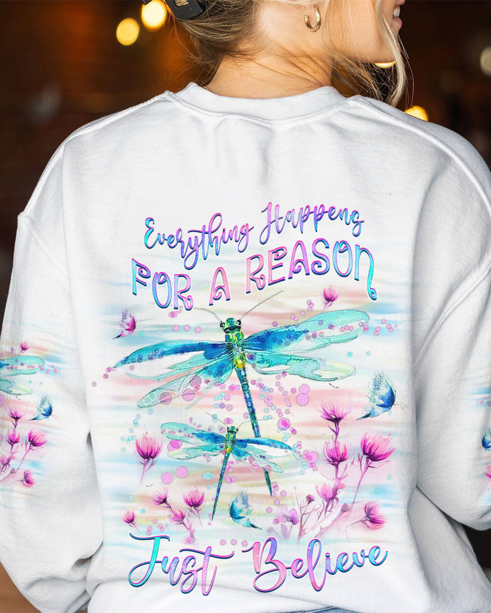 JUST BELIEVE DRAGONFLY ALL OVER PRINT - YHHG1808234