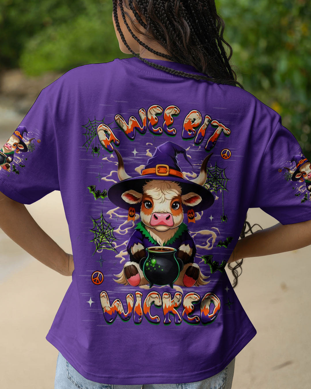 A WEE BIT WICKED HALLOWEEN ALL OVER PRINT - YHHG1808251