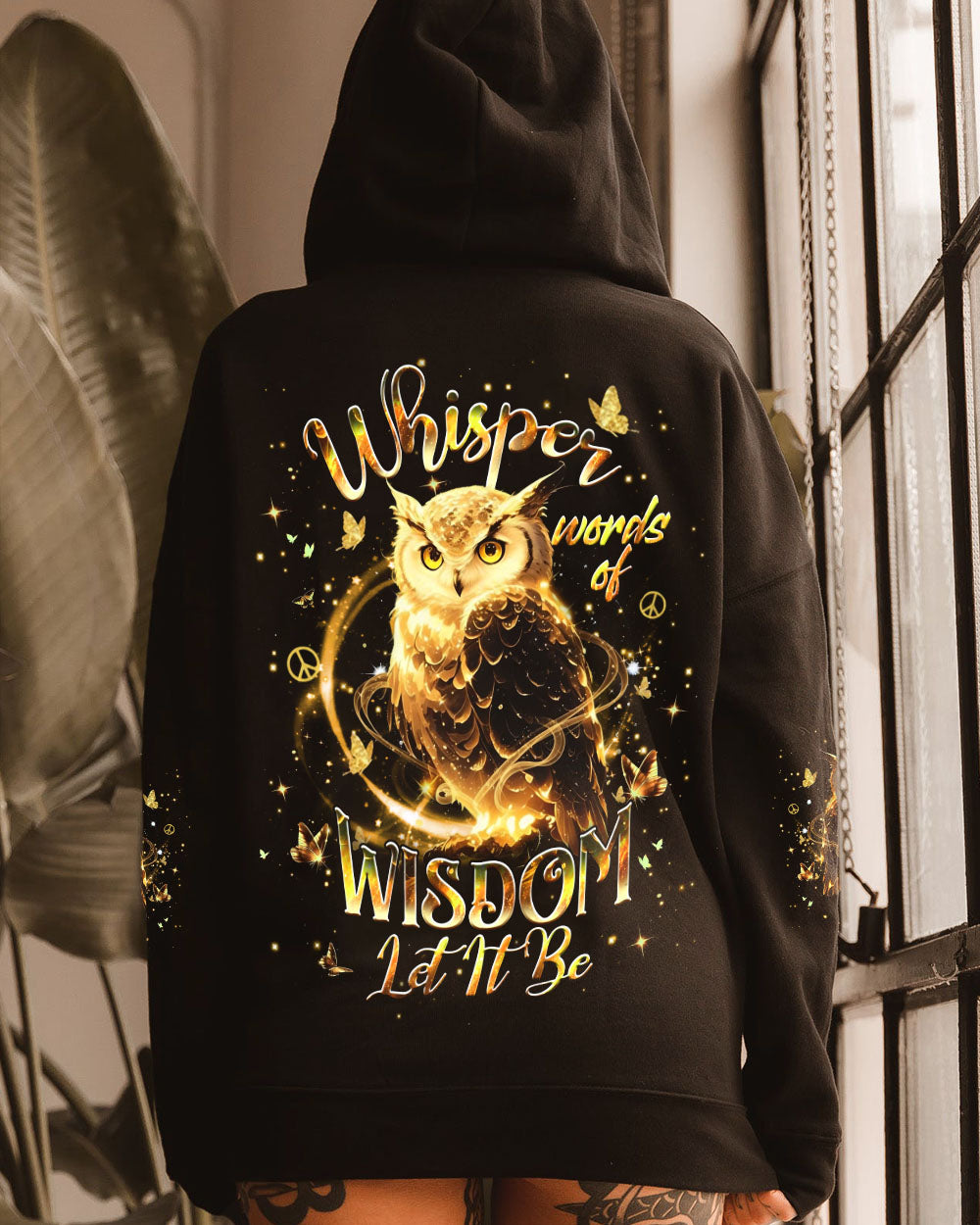 WHISPER WORDS OF WISDOM LET IT BE OWL ALL OVER PRINT - YHHG1811251