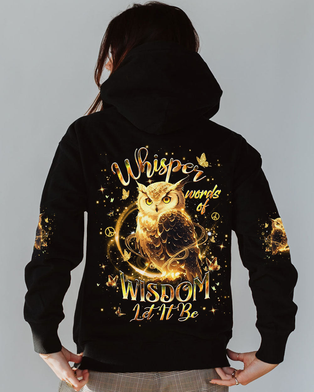 WHISPER WORDS OF WISDOM LET IT BE OWL ALL OVER PRINT - YHHG1811251