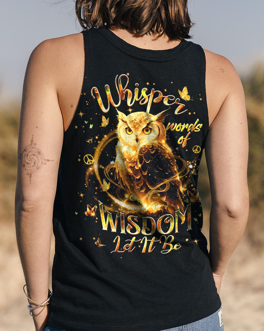 WHISPER WORDS OF WISDOM LET IT BE OWL ALL OVER PRINT - YHHG1811251