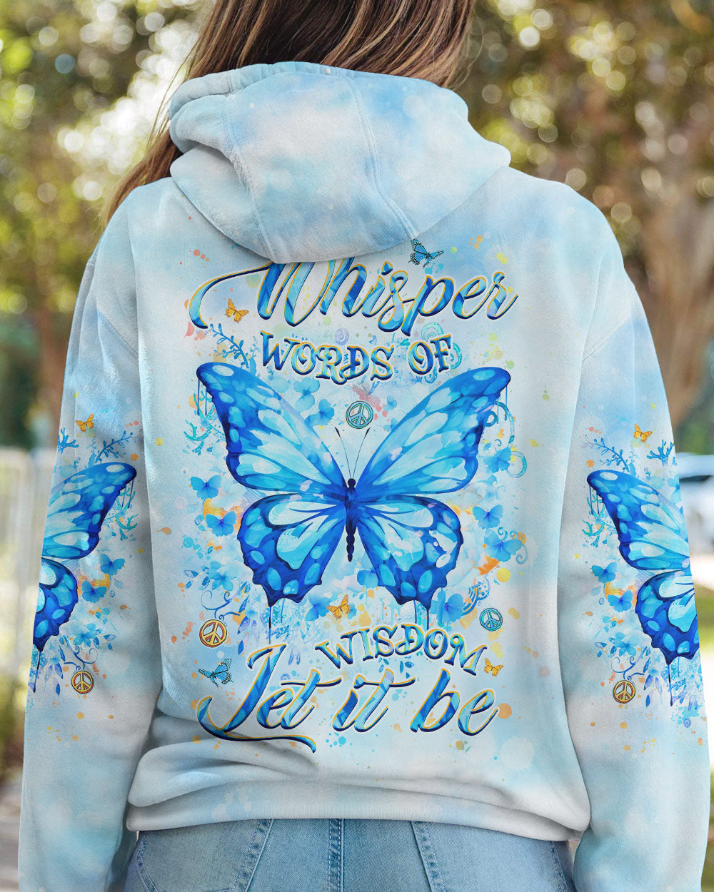 WHISPER WORDS OF WISDOM BUTTERFLY ALL OVER PRINT - YHHG1907244