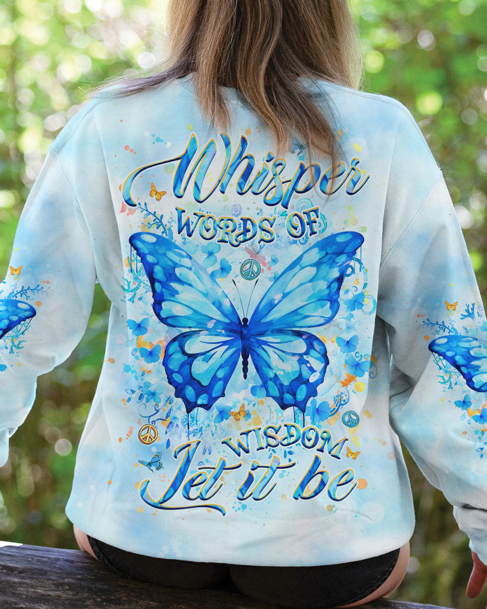 WHISPER WORDS OF WISDOM BUTTERFLY ALL OVER PRINT - YHHG1907244