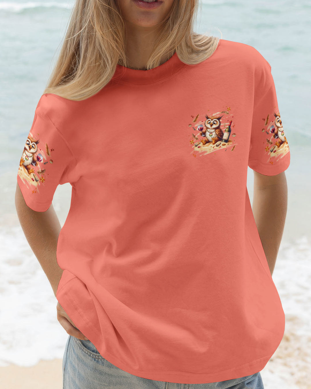 I'M SOCIALLY LUBRICATED OWL ALL OVER PRINT - YHHG1909252