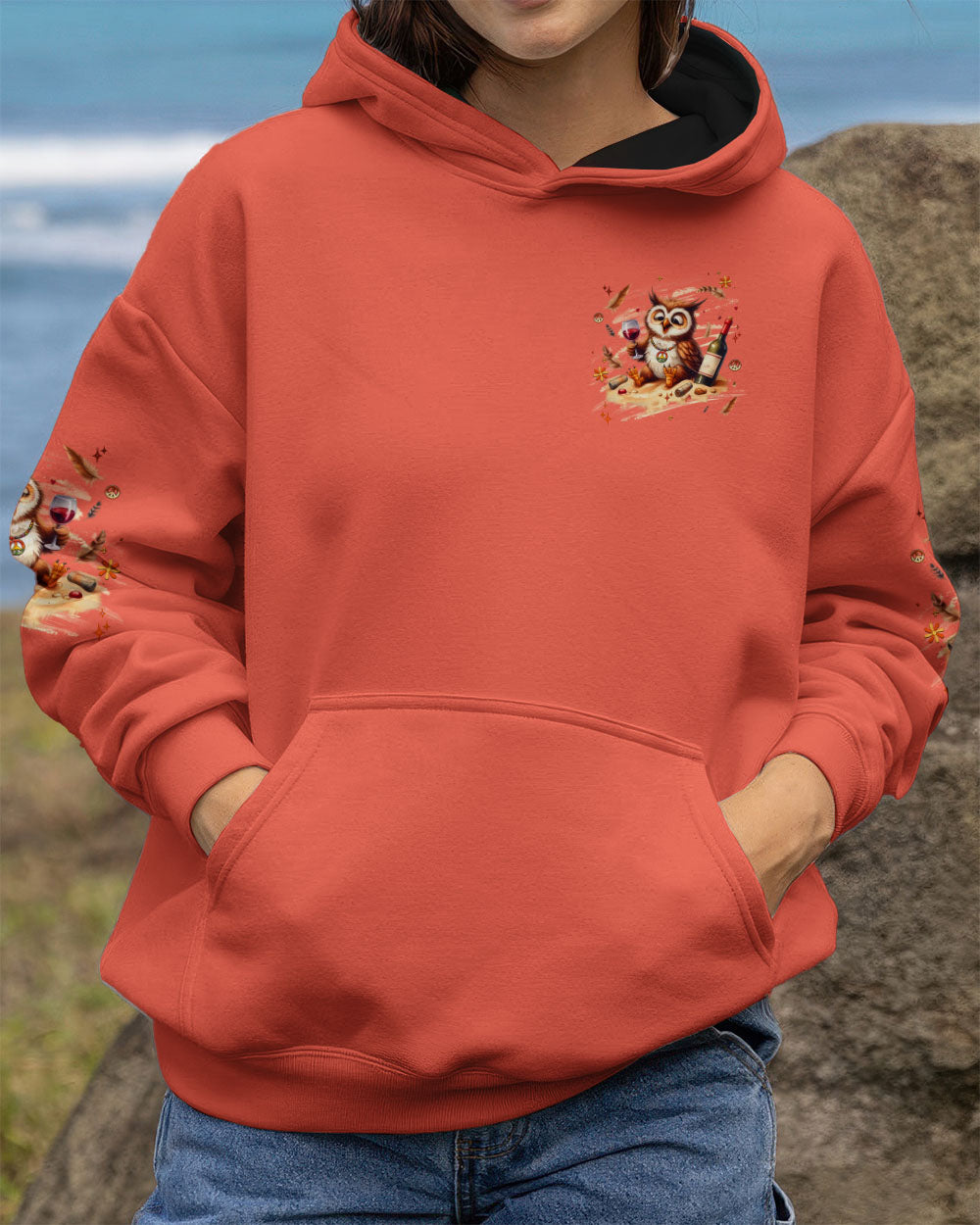 I'M SOCIALLY LUBRICATED OWL ALL OVER PRINT - YHHG1909252