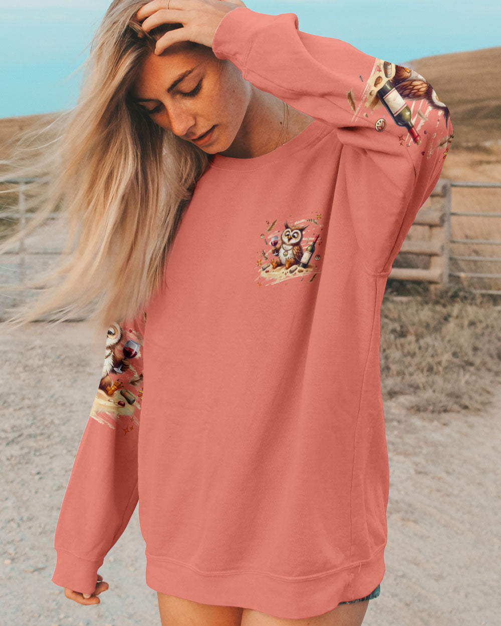 I'M SOCIALLY LUBRICATED OWL ALL OVER PRINT - YHHG1909252