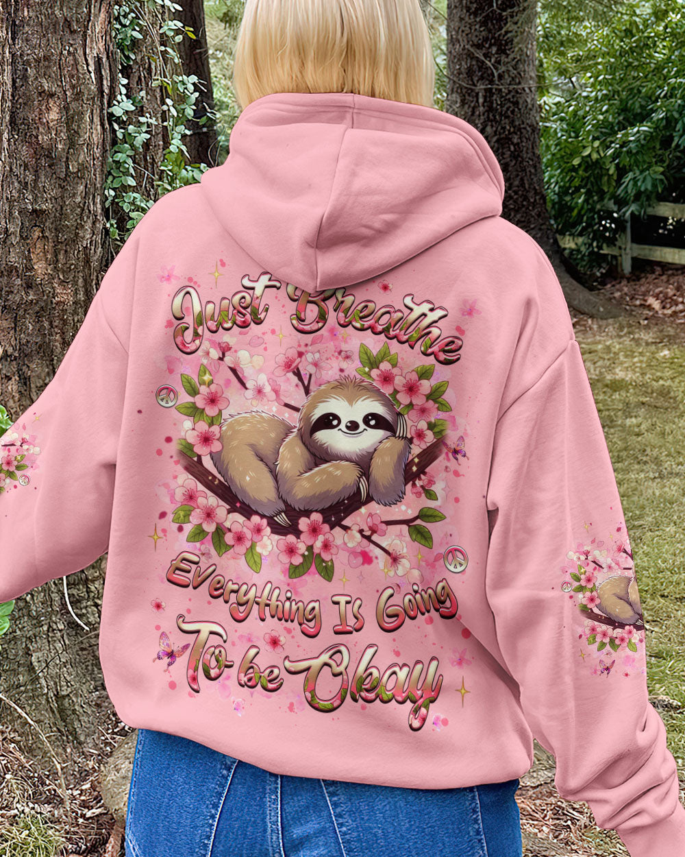 JUST BREATHE SLOTH ALL OVER PRINT - YHHG2008254