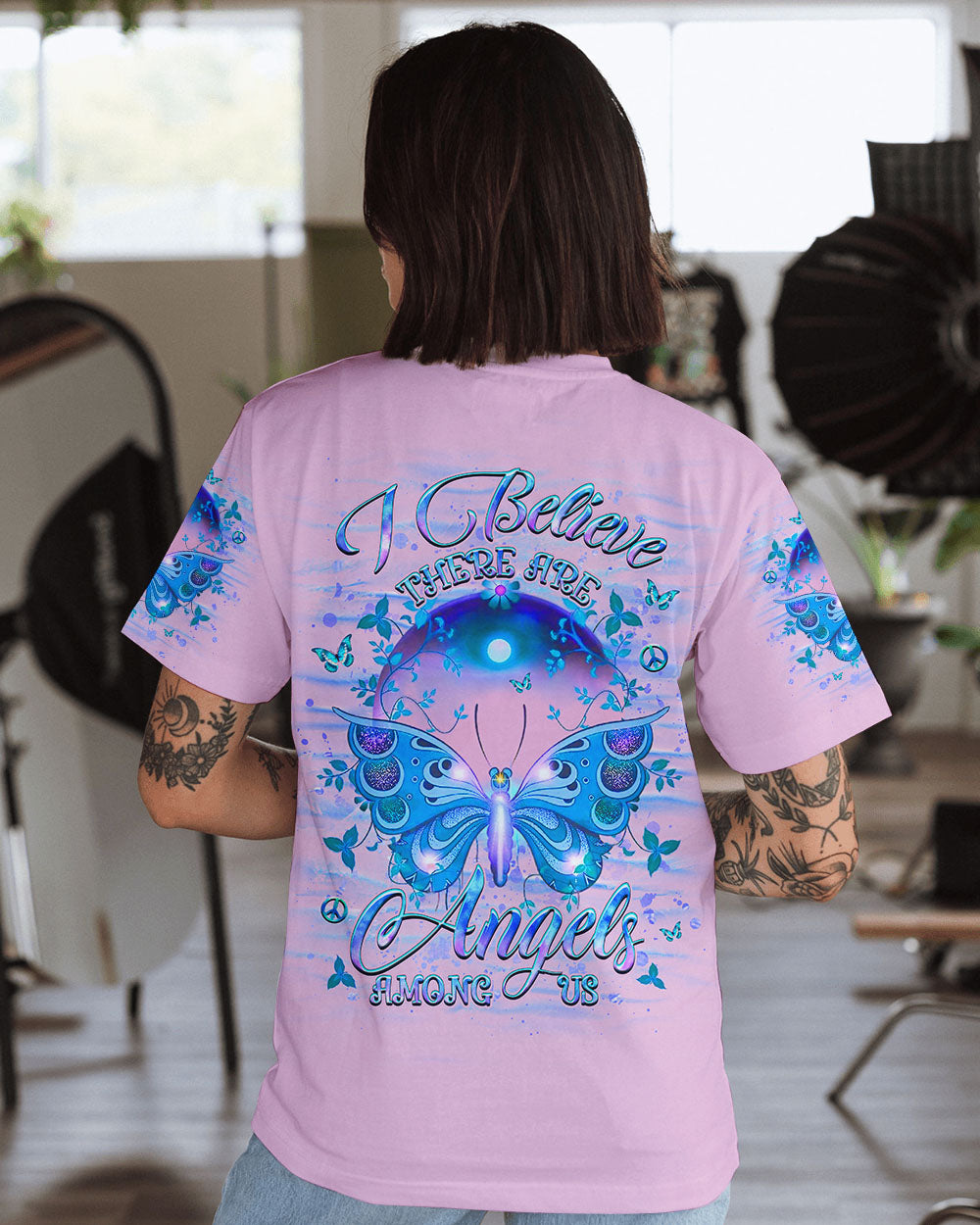 I BELIEVE THERE ARE ANGELS AMONG US ALL OVER PRINT - YHHG2009241