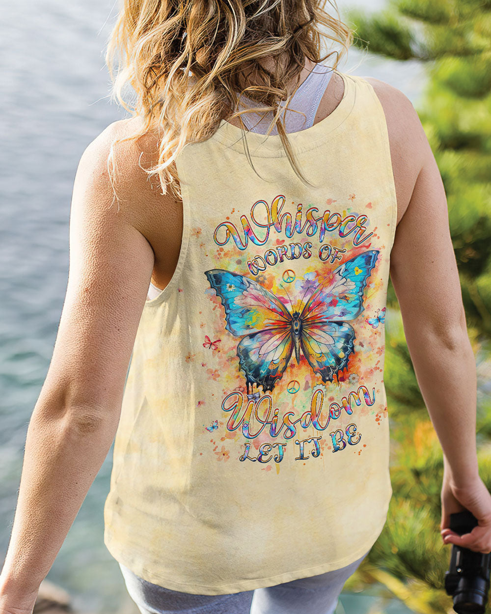 WHISPER WORDS OF WISDOM LET IT BE BUTTERFLY ALL OVER PRINT - YHHG2012243